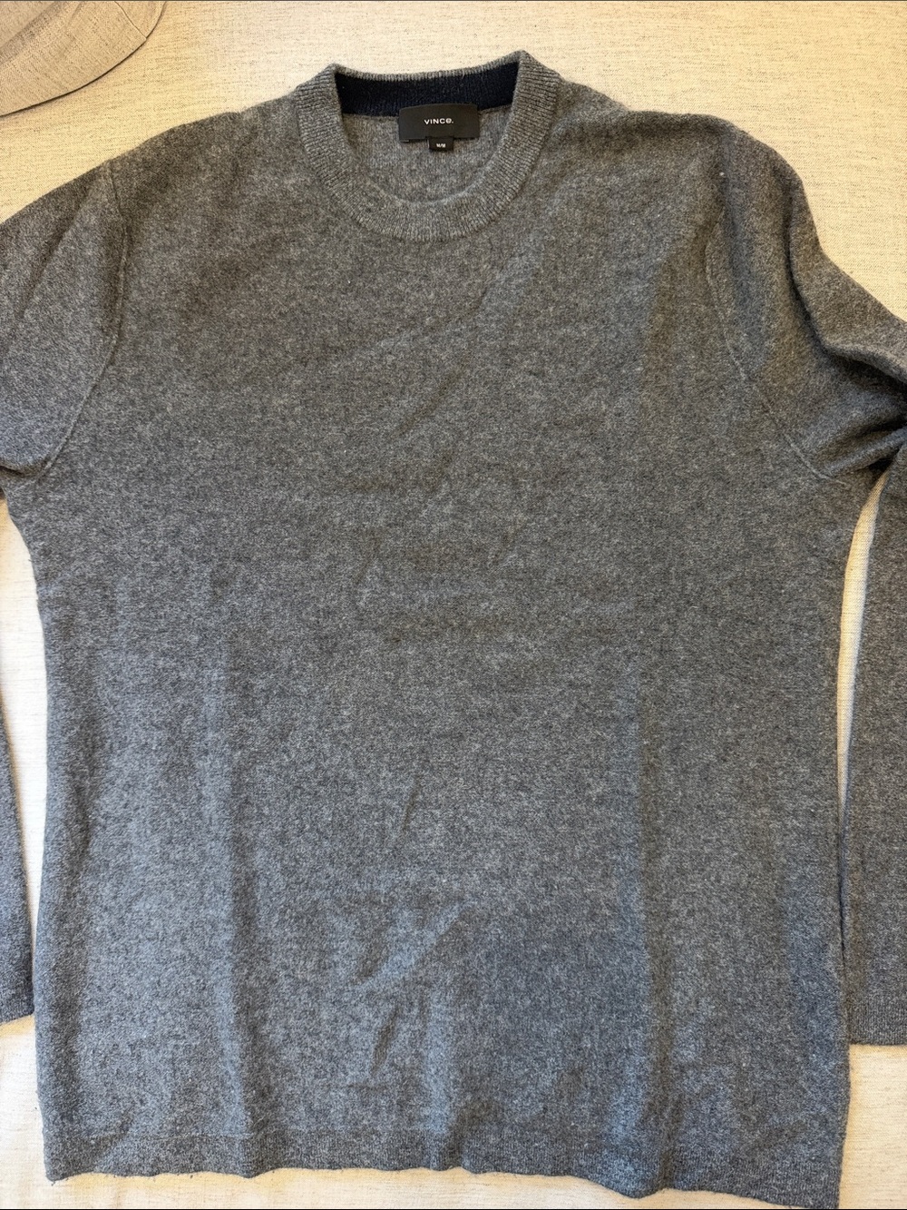 Vince Gray Crewneck Cashmere Sweater